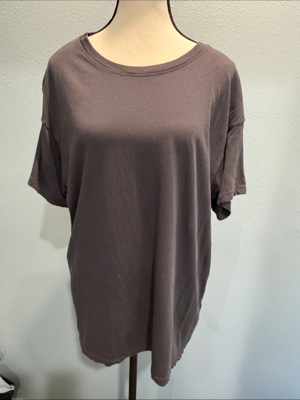 Madewell Relaxed Crew Neck Tee - Charcoal Brown
